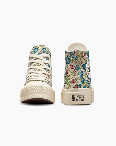 White / Beige White / Black Converse Chuck Taylor All Star Lift Women Platform Shoes Canada | C-21453899