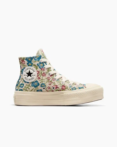 White / Beige White / Black Converse Chuck Taylor All Star Lift Women Platform Shoes Canada | C-21453899