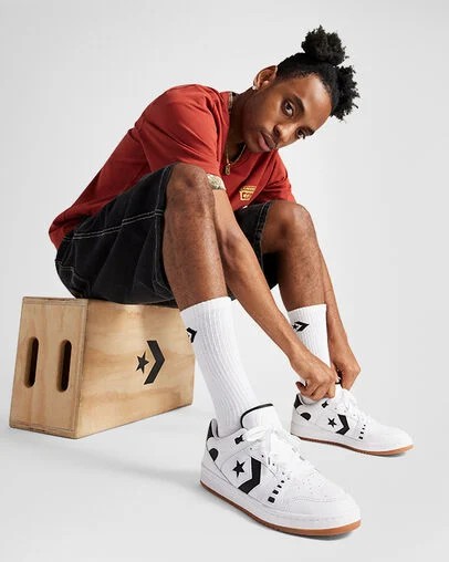 White / Black Converse CONS AS-1 Pro Men Skate Shoes Canada | C-67921849