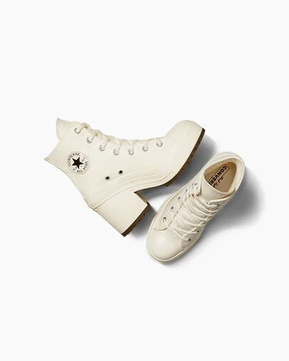 White / Black Converse Chuck 70 De Luxe Heel Women Sneakers Canada | C-17945029