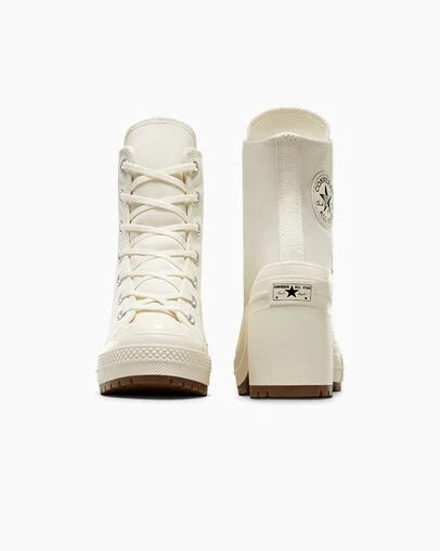 White / Black Converse Chuck 70 De Luxe Heel Women Sneakers Canada | C-17945029