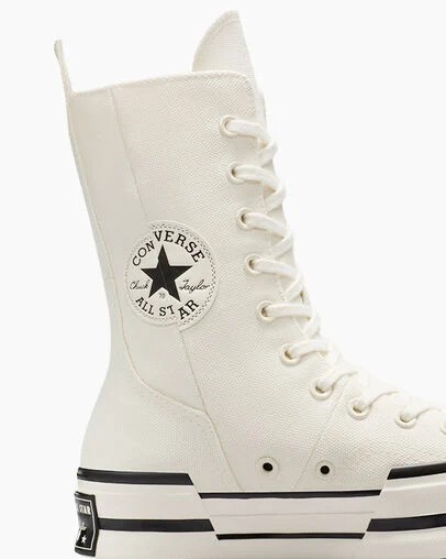White / Black Converse Chuck 70 Plus XHi Men Sneakers Canada | C-05421639