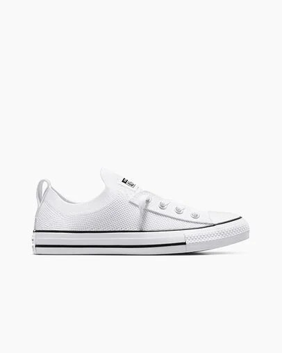 White / Black Converse Chuck Taylor All Star Shoreline Knit Women Slip On Shoes Canada | C-57603289