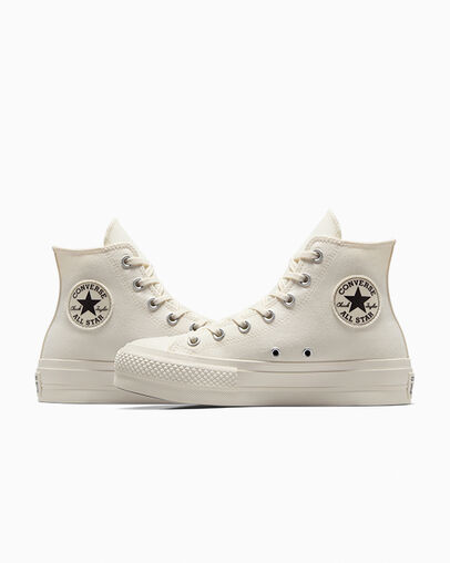 White / Black Converse Chuck Taylor All Star Lift Women Platform Shoes Canada | C-98715049