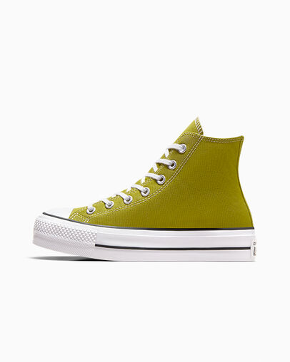 White / Black Converse Chuck Taylor All Star Lift Platform Women Canvas Shoes Canada | C-95147069