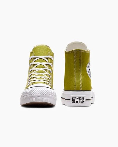 White / Black Converse Chuck Taylor All Star Lift Platform Women Canvas Shoes Canada | C-95147069