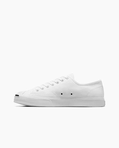 White / Black Converse Jack Purcell Women Canvas Shoes Canada | C-60142959