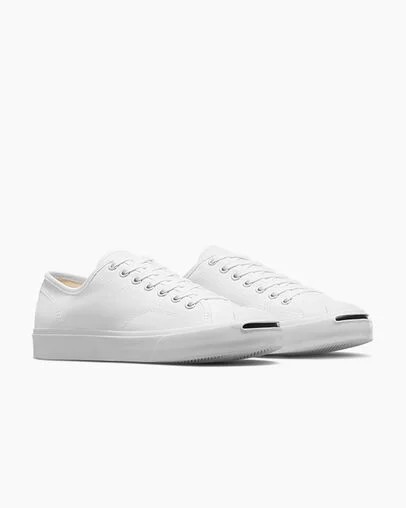 White / Black Converse Jack Purcell Women Canvas Shoes Canada | C-60142959