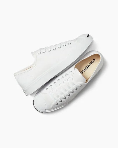 White / Black Converse Jack Purcell Women Canvas Shoes Canada | C-60142959