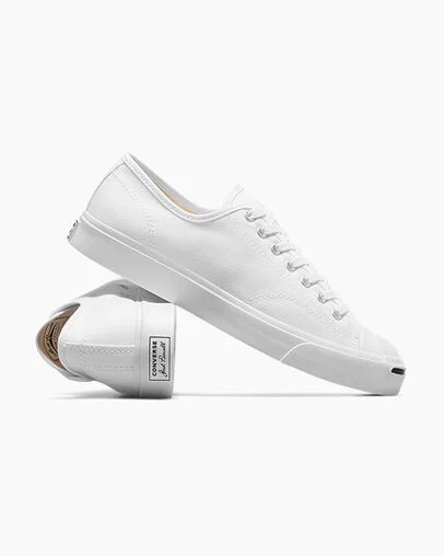 White / Black Converse Jack Purcell Women Canvas Shoes Canada | C-60142959