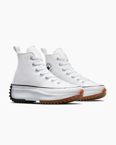 White / Black Converse Run Star Hike Men Platform Shoes Canada | C-06597439