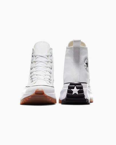 White / Black Converse Run Star Hike Men Platform Shoes Canada | C-06597439