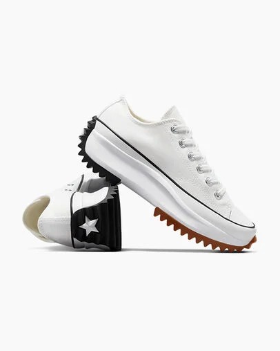 White / Black Converse Run Star Hike Men Platform Shoes Canada | C-86254979