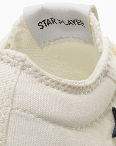 White / Black Converse Star Player 76 Easy-On Kids' Canvas Shoes Canada | C-63824759