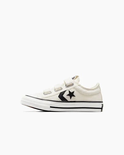 White / Black Converse Star Player 76 Kids' Sneakers Canada | C-87965439