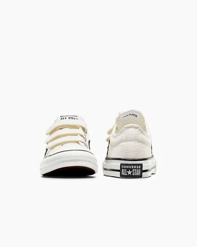 White / Black Converse Star Player 76 Kids' Sneakers Canada | C-87965439