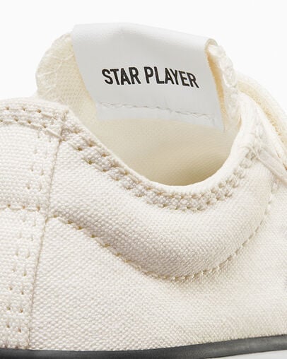 White / Black Converse Star Player 76 Kids' Sneakers Canada | C-87965439