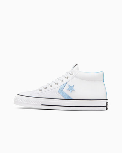 White / Black Converse Star Player 76 Men Boots Canada | C-86527419