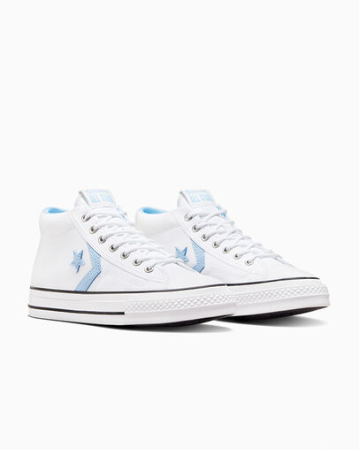 White / Black Converse Star Player 76 Men Boots Canada | C-86527419