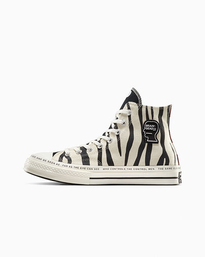 White / Black / Multicolor Converse Converse x Brain Dead Chuck 70 Women Sneakers Canada | C-50864979