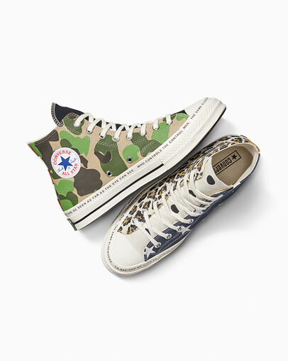 White / Black / Multicolor Converse Converse x Brain Dead Chuck 70 Women Sneakers Canada | C-50864979