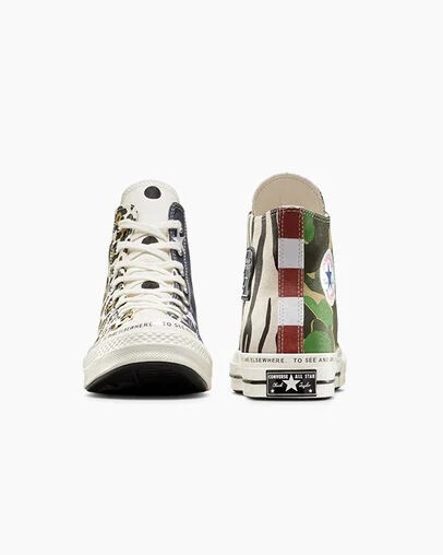 White / Black / Multicolor Converse Converse x Brain Dead Chuck 70 Women Sneakers Canada | C-14528969