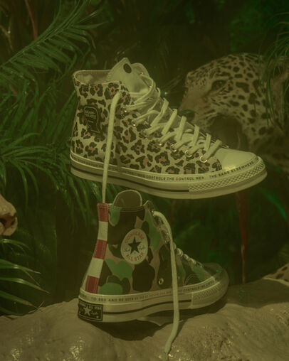 White / Black / Multicolor Converse Converse x Brain Dead Chuck 70 Women Sneakers Canada | C-14528969