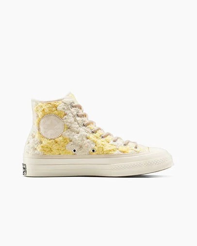 White / Black / Multicolor Converse Upcycle Chuck 70 Crochet Blankets Women Sneakers Canada | C-01953649