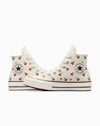 White / Black / Red Converse Chuck 70 Cherries Women Sneakers Canada | C-08352749