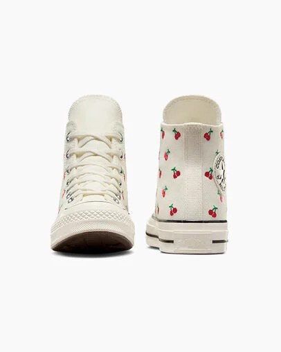 White / Black / Red Converse Chuck 70 Cherries Women Sneakers Canada | C-08352749