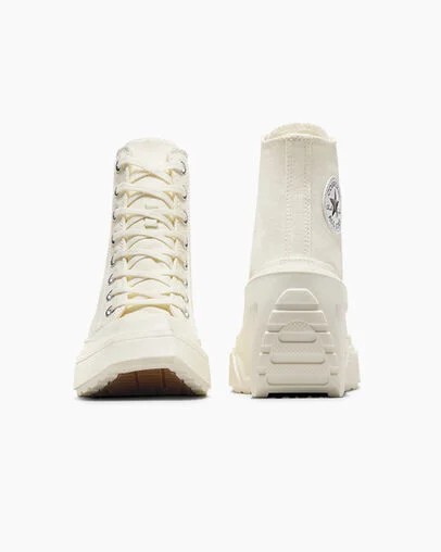 White / Black / White Converse Chuck 70 De Luxe Wedge Women Sneakers Canada | C-26174809