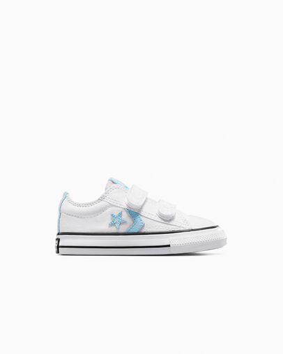 White / Blue / White Converse Star Player 76 Kids\' Sneakers Canada | C-02574189