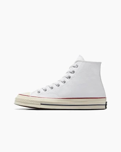 White / Dark Red Converse Chuck 70 Men Canvas Shoes Canada | C-27618509