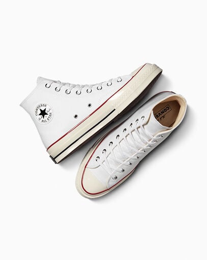 White / Dark Red Converse Chuck 70 Men Canvas Shoes Canada | C-27618509