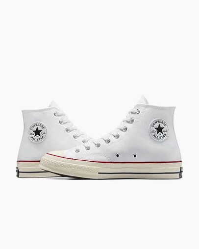 White / Dark Red Converse Chuck 70 Men Canvas Shoes Canada | C-27618509