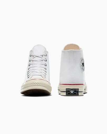 White / Dark Red Converse Chuck 70 Men Canvas Shoes Canada | C-27618509