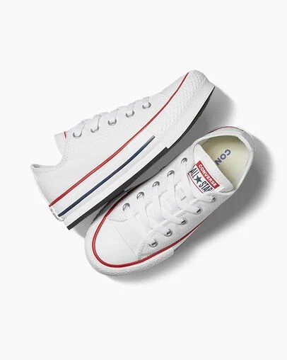 White / Dark Red / Navy Converse Chuck Taylor All Star EVA Lift Kids' Platform Shoes Canada | C-13458729