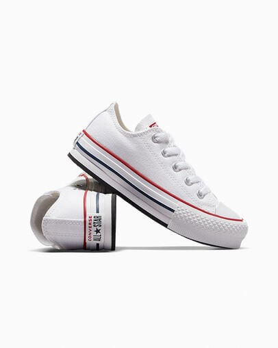 White / Dark Red / Navy Converse Chuck Taylor All Star EVA Lift Kids' Platform Shoes Canada | C-13458729