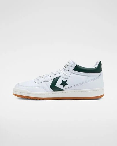 White / Deep Turquoise Converse CONS Fastbreak Pro Leather Men Skate Shoes Canada | C-54210789