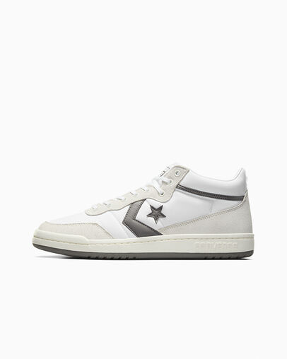 White / Grey Converse CONS Fastbreak Pro Suede Nylon Women Skate Shoes Canada | C-91620439