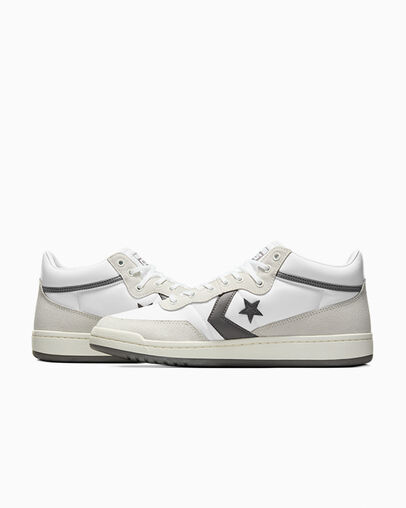 White / Grey Converse CONS Fastbreak Pro Suede Nylon Women Skate Shoes Canada | C-91620439