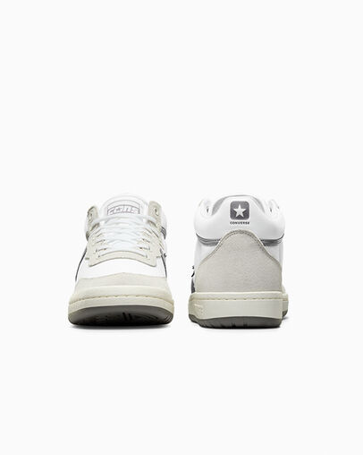 White / Grey Converse CONS Fastbreak Pro Suede Nylon Women Skate Shoes Canada | C-91620439