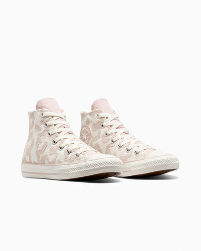 White / Grey Converse Chuck Taylor All Star Leopard Kids' Sneakers Canada | C-60184329