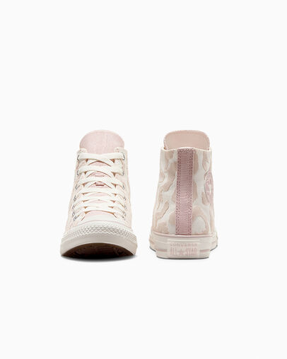 White / Grey Converse Chuck Taylor All Star Leopard Kids' Sneakers Canada | C-60184329