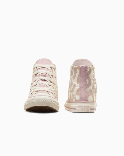 White / Grey Converse Chuck Taylor All Star Leopard Kids' Sneakers Canada | C-72490589