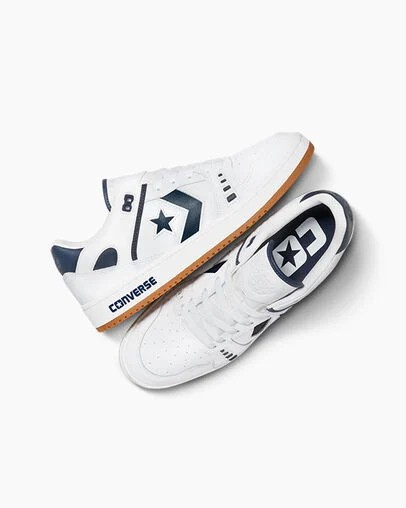 White / Navy Converse CONS AS-1 Pro Women Skate Shoes Canada | C-21089649