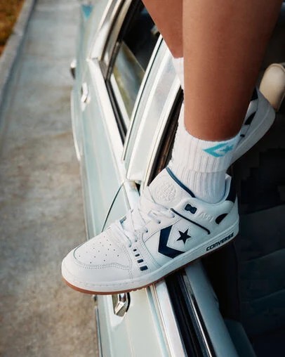 White / Navy Converse CONS AS-1 Pro Women Skate Shoes Canada | C-21089649