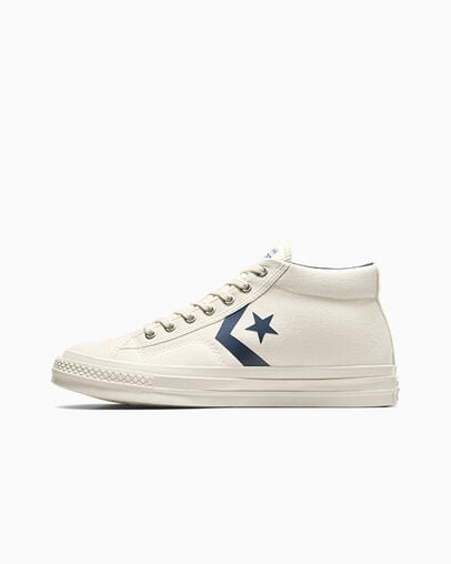 White / Navy / Blue Converse Star Player 76 Men Boots Canada | C-07589649