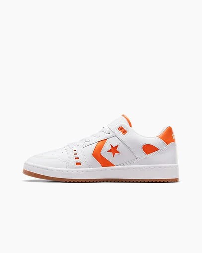 White / Orange Converse CONS AS-1 Pro Men Skate Shoes Canada | C-09126359