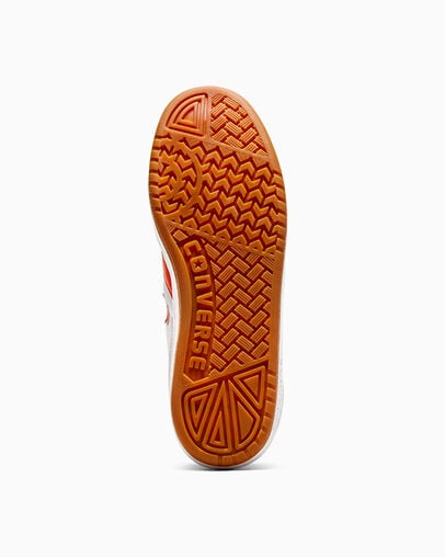 White / Orange Converse CONS Fastbreak Pro Leather Men Skate Shoes Canada | C-65893479